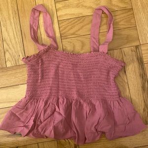 Garage Pink Crop Top